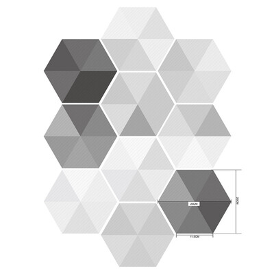 

10 Pcsset Hexagonal DIY Non-Slip Floor Stickers Waterproof PVC Self Adhesive Stickers Art Tile Floor Wall Decal Sticker