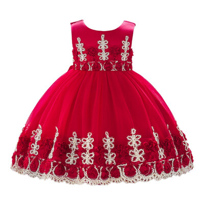 

Baby Girls Party Dress 2019 Elegant Girl Evening Dress For Wedding Birthday Kids Dresses For 0-2T