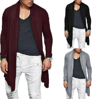 

Men Casual Sweater Slim Fit Long Sleeve Knitted Cardigan Solid Coat Jacket Suit