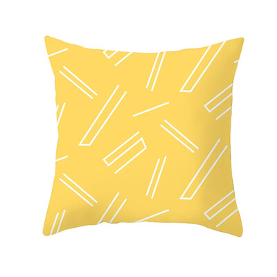 

〖Follure〗Yellow Polyester Pillow Case Sofa Car Waist Throw Cushion Cover Home Decoration