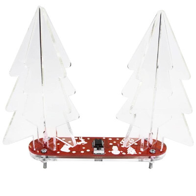 

DIY Full Color Change -ED Acrylic 3D Christmas Tree Electronic Learning Kit