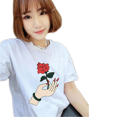 

2019 Female Clothing Hot Sales Summer Plus Size Women T Shirt O Neck Casual Comfort Short Sleeve Printed Loose Shirt