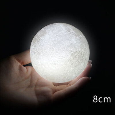 

〖Follure〗3D USB LED Magical Moon Night Light Moonlight Table Desk Moon Lamp Gift A
