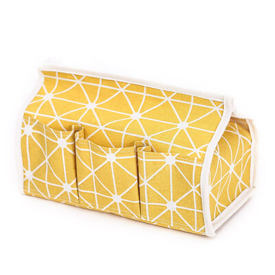 

Storage Boxes Pastoral Style Facial Tissue Cotton Liner Ecofriendly Remote-Controller Desktop Debris Storage Box