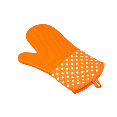 

Silicone Heat Insulating Gloves for Microwave Oven Fashion Dotted Oven Mitts Pot Holder 200C Heat insulation Baking Glove 1Piece