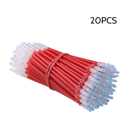 

100Pcs School Office Bullet 05mm Neutral Pen Refills Red Gel Pen Refill Replacement