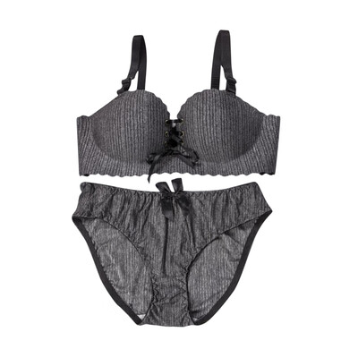 

Fashion Sweet Push Up Seamless Underwear Set Summer Sexy Solid Color Womens Bra Briefs Set