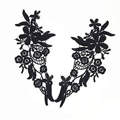 

1 Pair Girls Shirt Collar Lace Women Blouse Handmade DIY Decor Floral Garment Collar Lace