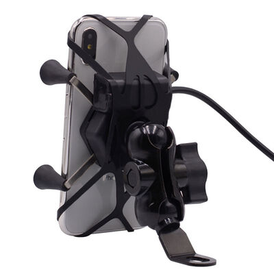 

Motorcycle Mobile Phone Holder Waterproof And Shockproof Faucet Fixed With Switch Usb Charging Motorcycle Mobile Phone Bracket