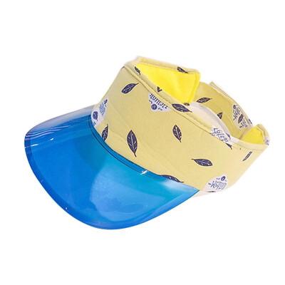 

Baby Cute Leaves Print Empty Top Hat 1Pc Sunscreen Tourism Beach Outdoor Child Sun Cap for Kids