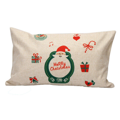 

Tailored Christmas Rectangle Cushion Cover Silk Pillow Case Pillowcase