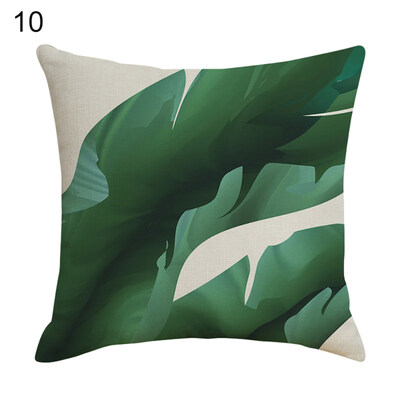 

Fresh Leaves Linen Pillow Case Cushion Cover Sofa Bed Car Cafe Office Decoration