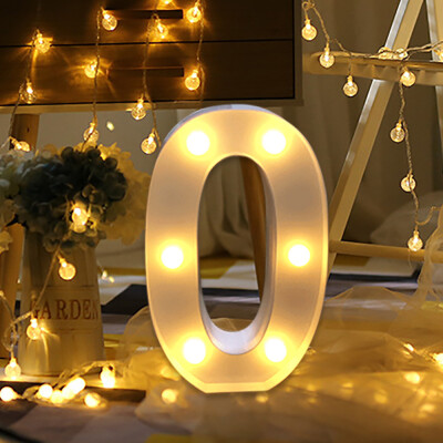 

〖Follure〗Alphabet LED Digital Lights Light Up White Plastic Digital Standing Hanging 0