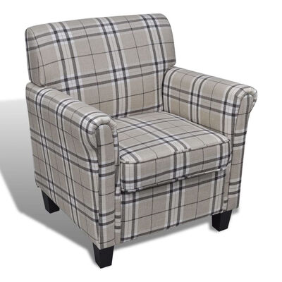 

Sofa Chair Armchair Fabric Cream Seat Cushion