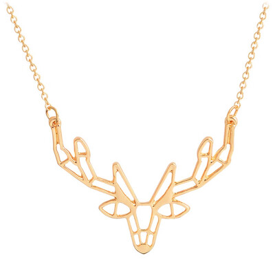 

Antler Necklace Women Deer Horn Necklace Animal moose Jewelry Collier Necklaces for women