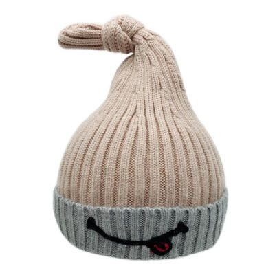 

Newly Arrival Newborn Kids Baby Girl Warm Winter Knit Cartoon Fur Candy Color Hat Crochet Cap