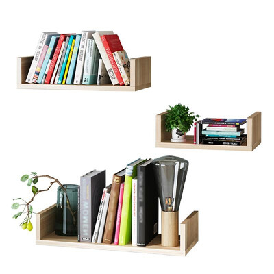 

U-Shaped Wall Shelves Wall Mounted Floating Hanging Book Shelves Storage Racks Bookcases Set of 3 for Wall Bedroom Living Room