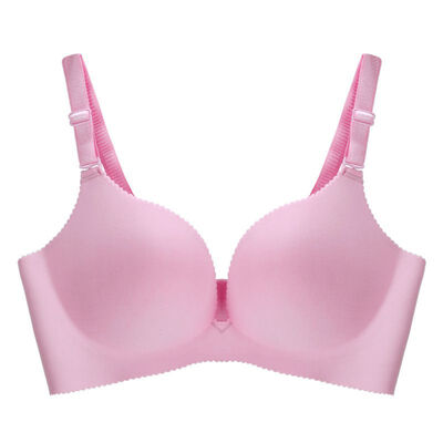 

New fashion women sexy lace gathered no trace v collar tube bra strap care bottom pad comfortable underwear feel skin-friendly