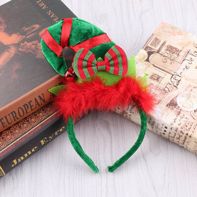 

1PC Christmas Headbands Xmas Party Headwear Decoration Accessories Gifts Christmas Tree Elf Ear Shape Party Hats for Kid
