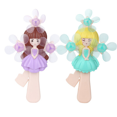 

〖Follure〗Portable Handheld Small Fan Cartoon Princess Strong Wind Fan Travel for Children