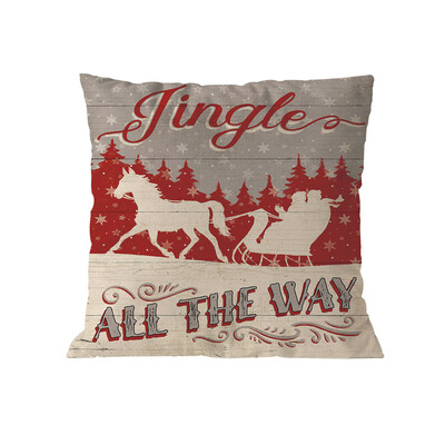 

Tailored Merry Christmas Pillow Cases Soft Sofa Cushion Cover Home Decor Pillow Core