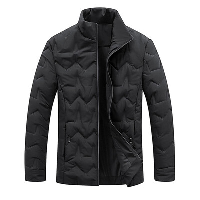 

Toponeto Men Casual Winter Solid Warm Zipper Long Sleeve Jacket Coat Outwear Tops