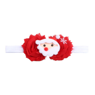 

Baby Kids Headwear Elastic Floral Christmas Stretch Headband Photo Prop Gift Hairband Accessories Headwear