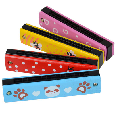 

YIWULAEducationaSwan Harmonica 16 Holes Hooter Bugle Educational Toy Gift For Kids