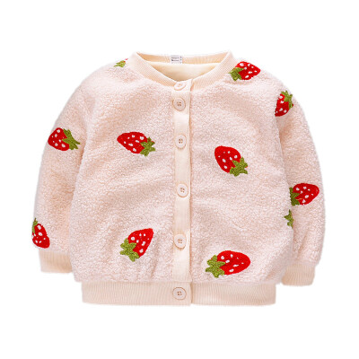 

Autumn Baby Girls Clothes Cotton Tops Fashion Knitted Hand-Made Cardigan Sweater Coat For Cute Sweet Baby Girls 2019