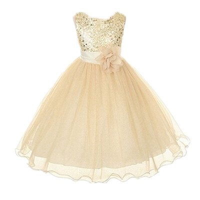 

Baby girls clothing Wedding Party Dress Sleeveless Newborn children Princess Dress