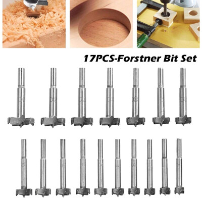 

17pcs Wood Drill Bit Self Centering Hole Saw Cutter Woodworking Tools Set 15mm-38mm High Carbon Steel Drill Bits