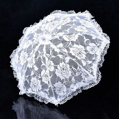 

Lace Wedding Shooting Parasol Umbrella Lady Costume Accessory Bridal Party Decoration Photo Props