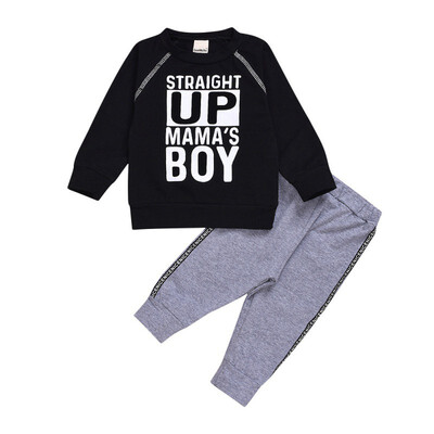 

New Baby Boy Clothes Autumn Cartoon Boy Clothing Set Long sleeves Leisure boys t shirt Pant 2pcs kids clothes set