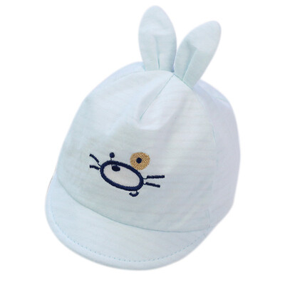 

New Fetal Lovely Cap Spring Solid Color Cartoon Crab Head Rabbit Ear Cotton HAT For