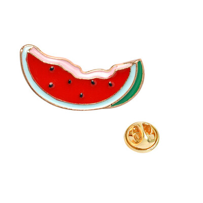 

New Jewelry Creative Fruit Series Cute Cartoon Brooch Alloy Drop Oil Badge Pin