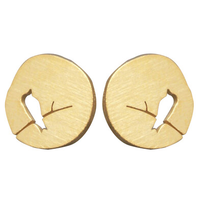 

New Design Cute Small Hollow Animal Bird On A Branch Stud Earring for Women Vintage Wedding Earrings