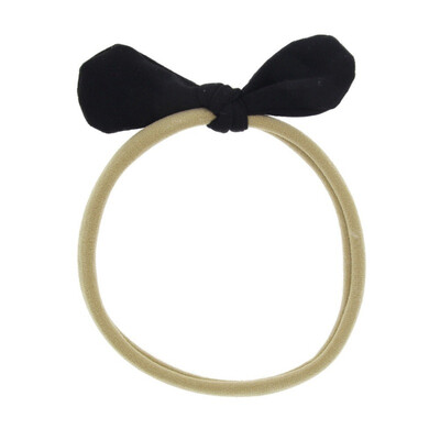 

2017 New Summer Infant Adjustable Bunny Ear Headwear 10 Colors Baby Girls Toddler Grosgrain Hair Bow Slim Headbands