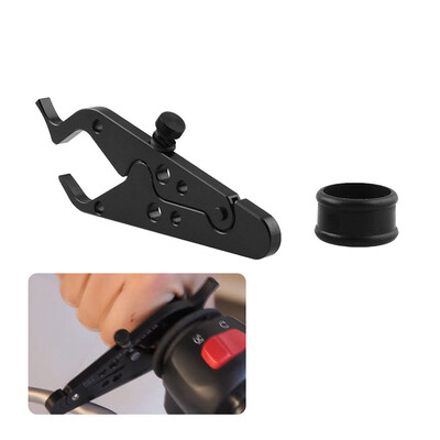 

Universal Motorcycle Throttle Lock Assist Cruise Control Leather Ring Black 6061-T6 Aluminum
