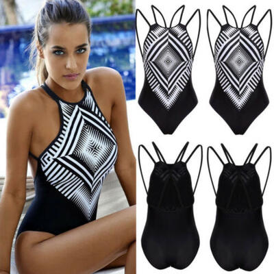 

Plus Size Ladies Swimming Swimsuit Bikini Swimwear Control Tummy Costume UK 6-16