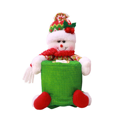 

Christmas Decoration Table Hotel Toilet Storage Bag Supplies&Cylinder Paper Towel Cover