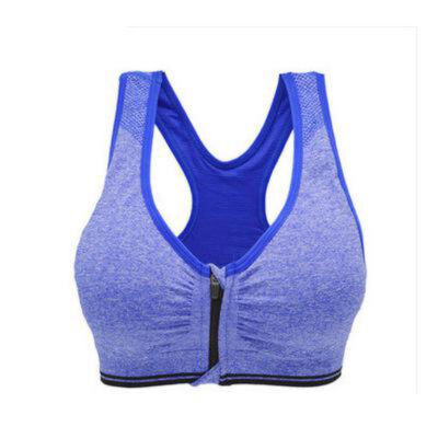 

2019 HOT Bras Sports BH Bra Front Zipper Top SEXY Women Fitness Push up Gym Running Shockproof Workout Fast Dry Vest 3XL