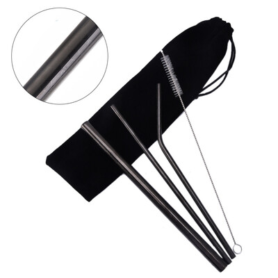 

Stainless Steel Straw Metal Modern Style Pattern Colorful Environmental Protection Straws For CocktailCoffeeIce tea Bar Tools