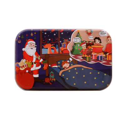 

Siaonvr Christmas Wooden DIY Small Gifts Children Hand Made Santa Puzzle Jigsaw Puzzle