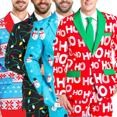 

MenS Adult Christmas Costumes Blazer Funny Xmas Bachelor Party Suit Jacket New