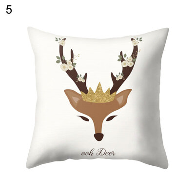 

Animal Deer Giraffe Snake Pillow Case Cushion Cover Sofa Bed Car Office Decor