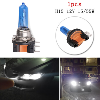 

Car Halogen Headlight Light Lamp H15 Bulb White Replacement 12V 55W 4300K