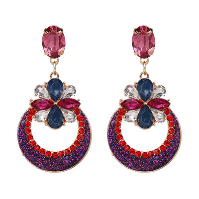 

Drop Resin Earrings Brand Crystal Big Earring Large Long Brinco Ear Accessories Oorbellen Christmas Gift