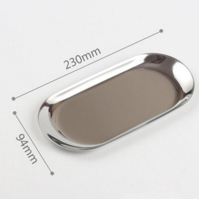 

Luxurious Metal Storage Tray Gold Oval Dotted Fruit Plate Small Items Jewelry Display Tray Mirror Storage Accessories