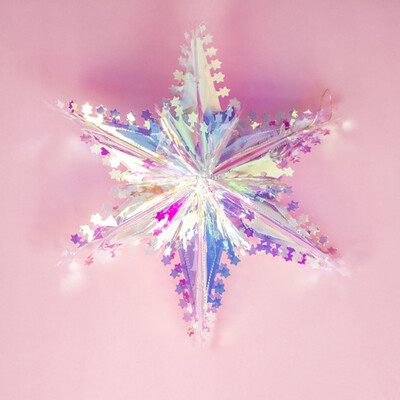 

Christmas Hanging Decorations Christmas Tree Five-pointed Star Plastic Mini Decorations Lightweight Festival Cute for Home Decor