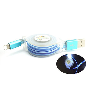 

Visible Flowing LED Cable Light Up Charging Cable LED Light USB Charger Data Sync Cable For IPhone 77s88s